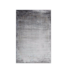 Eliana Home Baskılı, Yıkanabilir Kaymaz Taban Salon Halısı LNA0668 100x150 cm (Gri)