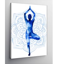 Kanvas Tablo Yoga Yapan Kadın
