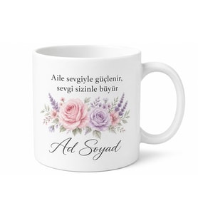 Kayınvalide İçin Kişiye Özel Şık Baskılı Kupa Bardak Aile Hediyesi