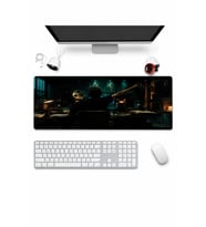 SonicTouch Klavye Mousepad 32x70cm Dikişsiz Pürüzsüz Sıvı Geçirmez Kaymaz Taban Perde Arkası