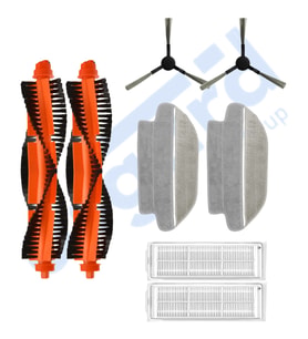 VİOMİ SE , V2 (PRO-MAX) , V3,V3 PRO Uyumlu 2 Ana Fırça 2 Yan Fırça 2 Filtre 2 Mop PKT-iasgf0001207