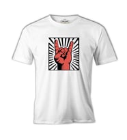 Rock - İkon Beyaz Erkek Tshirt