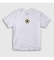 Presmono Unisex Çocuk Beyaz Logo Soccer Ball Futbol Topu T-Shirt 419329tt (Beyaz)