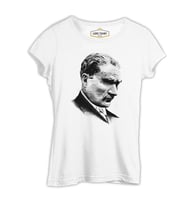 Mustafa Kemal Atatürk Beyaz Kadın Tshirt