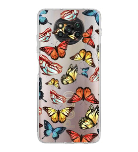 PrintiFy Poco X3 Pro ile Uyumlu Water Color 2  Kamera Korumalı Şeffaf  Kılıf