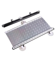 Araç İçi Araba Güneşliği Oto Ön Cam Güneşlik Branda Katlanabilir Koruyucu Güneşlik 68 x125 Cm-(5775) — Renk: Gümüş