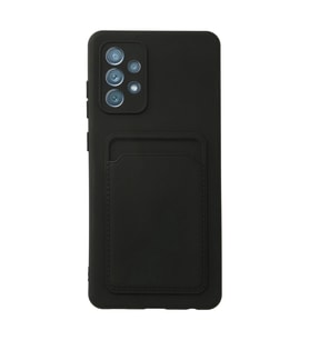 Samsung Galaxy A72 Kılıf Kelvin Kartvizitli Silikon - Siyah