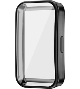 Huawei Band 11 ile Uyumlu Toz ve Kirden Koruyan Moiety Kasa Koruma Ekran Açık Huawei Band 11 ile Uyumlu Akıllı Saat Çerçeve Koruması Siyah