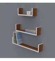 Kenzlife kitaplık müjgan 012*060-045-030*20 cvz duvar rafı