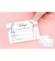 43 cici süsler organizasyon Cici Bebek Cinsiyet Tahmin Kartı 5x8 cm zarflı 10 Adet