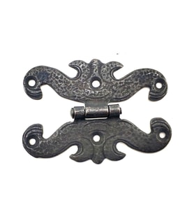 Antika Tarz Dekoratif Pirinç Kelebek Menteşe - 63x45 mm, Oksit