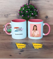 Teknoloji ve Tasarım Öğretmeni Kupa Bardak Pembe Fotoğraflı Öğretmenler Günü Hediyesi