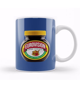 Eurovision Marmite Jar Kupa Bardak Porselen