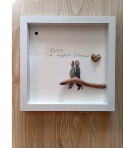 Hediye Tasarım Çerçeve Duvar Süsü   " Bir Ömür"