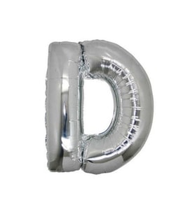 Folyo balon harf d gümüş 16 ınc(40cm) pk:1-