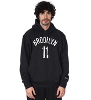 Nike NBA Brooklyn 11 Hoodie Erkek Kapüşonlu Bol Kesim Sweatshirt Siyah