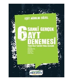 Okyanus Yayınları Ayt Sanki Gerçek 6 Eşit Ağırlık - Sözel Deneme 