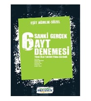 Okyanus Yayınları Ayt Sanki Gerçek 6 Eşit Ağırlık - Sözel Deneme 