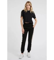 Guess BRITNEY CROP TEE Kadın Siyah T-shirt V3RI08I3Z14-JBLK