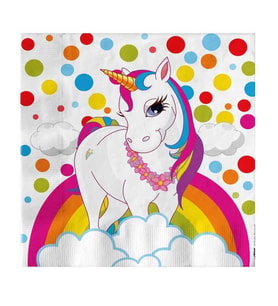 Unicorn Rainbow Kağıt Peçete, 16 Adet