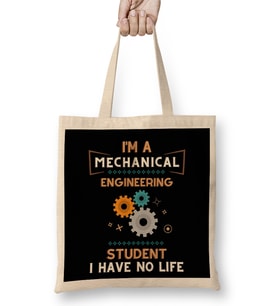 I Am A Mechanical Engineer 06 Bez Çanta Uzun Saplı