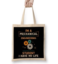 I Am A Mechanical Engineer 06 Bez Çanta Uzun Saplı