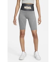 Nike Sportswear Circa High Rise Bike Leggings Shorts Yüksek Belli Biker Tayt Şort Gri