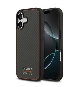 Apple iPhone 17 Kılıf Redbull Orjinal Lisanslı M-safe Şarj Özellikli Karbon Fiber Parlayan Logolu Ke