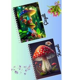 Büyülü tasarımlar defter seti 2 adet A4 boyutu 21*30 çizgili + kareli 60 syf