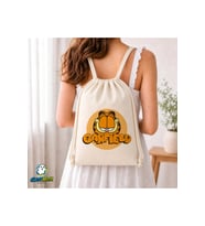 Garfield Büzgülü Keten Çanta C097
