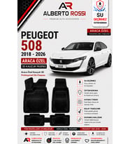 PEUGEOT 508 2018 - 2026 Araca Özel Kauçuk 3D Profesyonel Oto Paspası