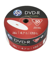 HP DVD-R 16X Inkjet Printable 4,7GB 50'Li Spindle