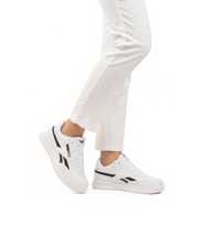 Walkway Siyah Beyaz Bağcıklı Hafif Cilt Unisex Spor Ayakkabı Marlow G (Beyaz-Siyah)