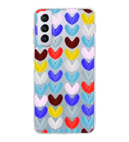 PrintiFy Samsung Galaxy S21 Plus ile Uyumlu Water Color 1  Kamera Korumalı Şeffaf  Kılıf