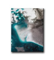 Yeşil Beyaz Canvas Tablo MİND156