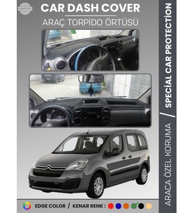 CITROEN BERLİNGO (2008-2017) Torpido Örtüsü Ön Göğüs Torpido Koruma Çatlamayı Engeller Tam Uyum