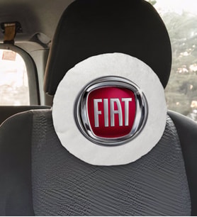 BK Gift Fiat Tasarımlı Yuvarlak Araç Koltuk Yastığı-1