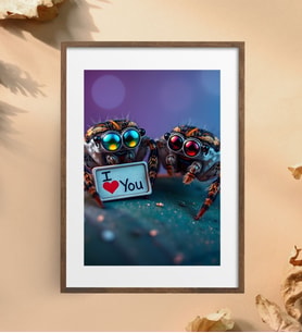 I LOVE YOU Metal Poster Metal Tablo Metal Üzerine Baskılı Metal Poster Ev Duvar Dekorasyon
