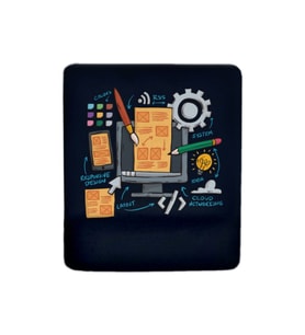 Work Oval Bilek Destekli Mouse Pad