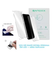 Huawei NOVA 16 Uyumlu NANO Ekran Koruyucu + Full Arka Kaplama SET Esnek ULTRA İnce - SANDEX - EPU HD
