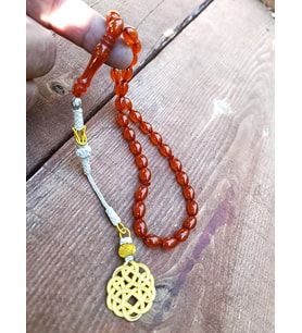ATEŞ SIKMA KEHRIBAR TESBIH ÖZEL PÜSKÜL KAZAZ TASARIMLI YENI MODEL YAZILI KUTULU GARANTILI
