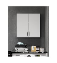 Zambak Çamaşır Makinası Üst Dolabı Ve Banyo Dolabı (Beyaz)