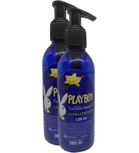 Playboy Pure Edible Massage Oil 120ml Vanilya Aromalı Masaj Yağı 2 Adet