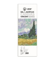 Vincent Oil & Acrylic Canvas White Tuval Dokulu Blok 300 gr 20x56 cm 10 Sayfa 
