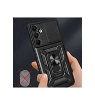 ERTAN Samsung Galaxy A26 Kılıf Pars Lens Yüzüklü Silikon - Siyah