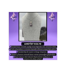 Nelleovana HAM AMETİST KOLYE