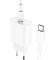 iPhone 15 16 16e 17 Pro Max Plus ile Uyumlu Type-C PD 35W Hızlı Şarj Aleti Seti, Beyaz