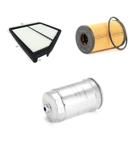 Bosch Filtre Bakım Seti Hyundai Matrix 1.5 CRDI 2009-2010 110 Beygir Dizel Hava + Yağ f. + Yakıt Filtre Bosch