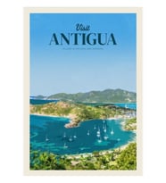Antigua'yı Ziyaret Edin Tablo Ahşap Poster Dekoratif