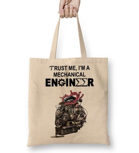 Trust Me, i'm a Mechanical Engineer Bez Çanta Uzun Saplı
